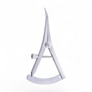 Castroviejo-caliper 0–40 mm gebogen